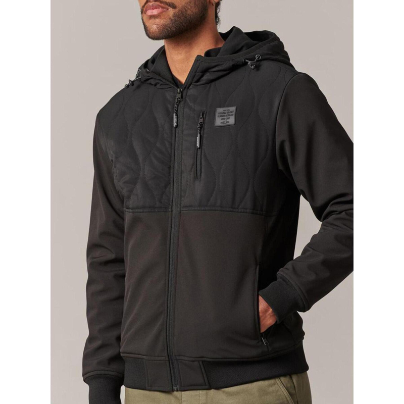 Veste à capuche flay noir homme - Deeluxe