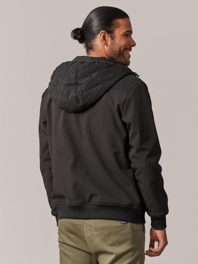 Veste à capuche flay noir homme - Deeluxe