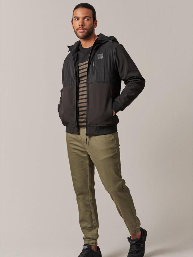 Veste à capuche flay noir homme - Deeluxe