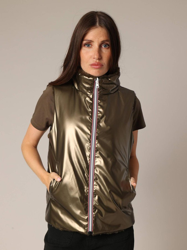 Doudoune sans manches réversible nara métallisé femme - Deeluxe