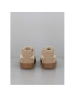 Baskets fourrées lilou wedge beige femme - Le Temps Des Cerises