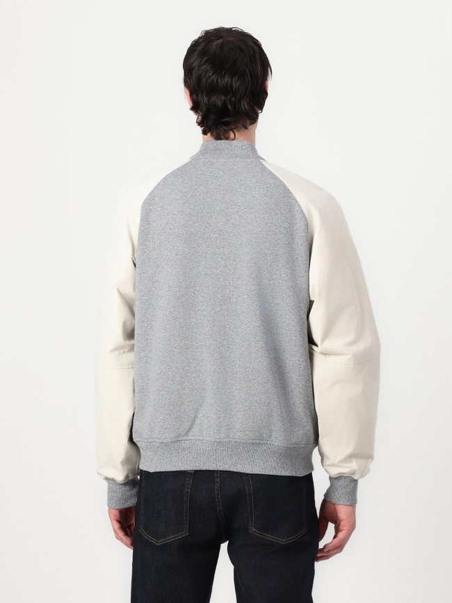 Bomber universitaire athleisure décontracté gris homme - Tommy Hilfiger