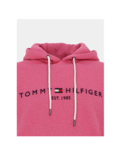Sweat à capuche logo vintage rose homme - Tommy Hilfiger