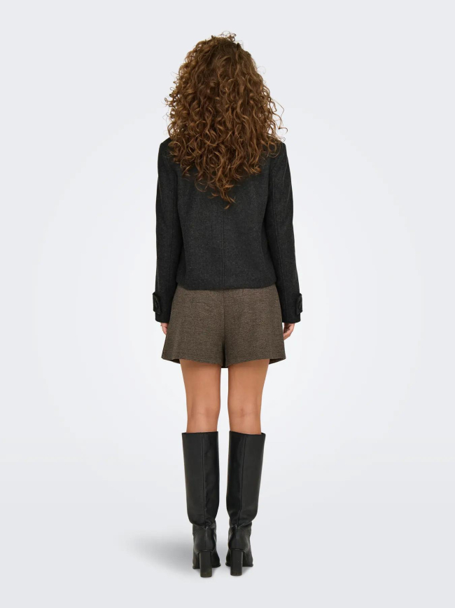 Manteau court freja gris anthracite femme - Only