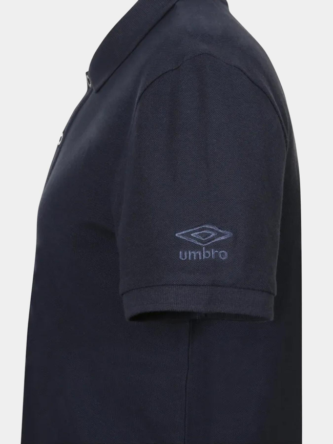 Polo à manches courtes bas net bleu marine homme - Umbro