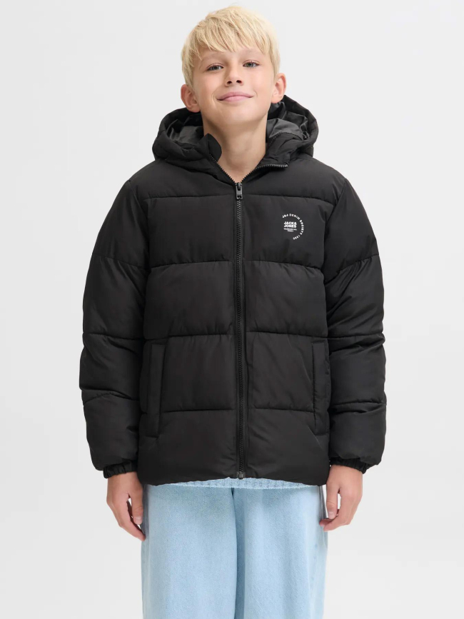 Doudoune maze logo noir garçon - Jack & Jones