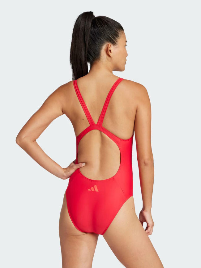 Maillot de bain de natation 3s rouge femme - Adidas