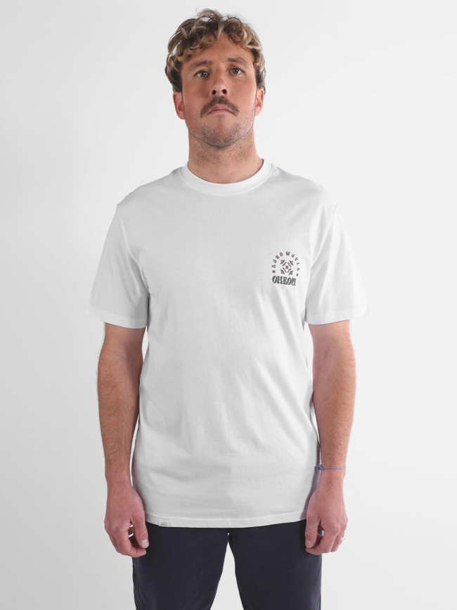 T-shirt à manches courtes sandwaves blanc homme - Oxbow