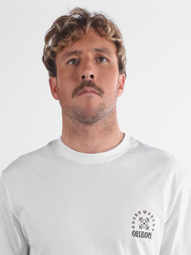 T-shirt à manches courtes sandwaves blanc homme - Oxbow