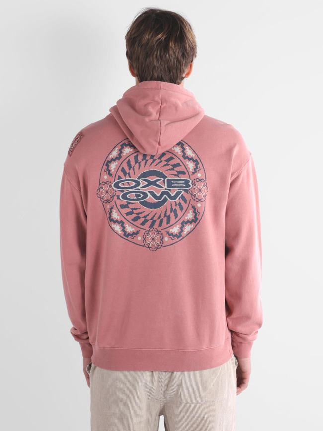 Sweat à capuche symbol rose homme - Oxbow