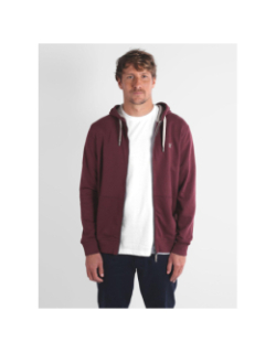 Sweat à capuche zippé salet bordeaux homme - Oxbow