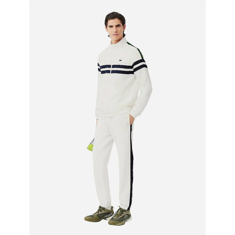 Ensemble survêtement tennis imprimé blanc homme - Lacoste