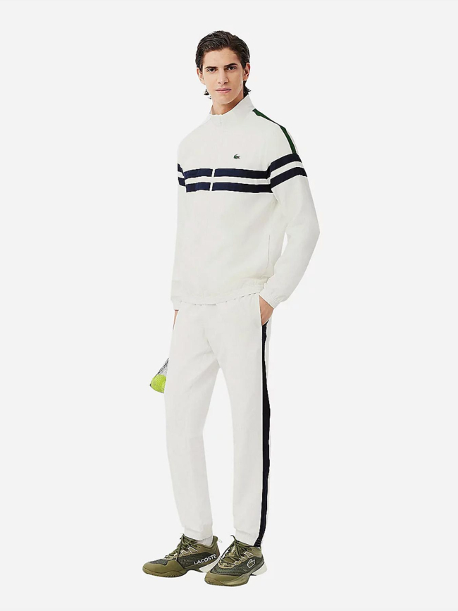 Ensemble survêtement tennis imprimé blanc homme - Lacoste