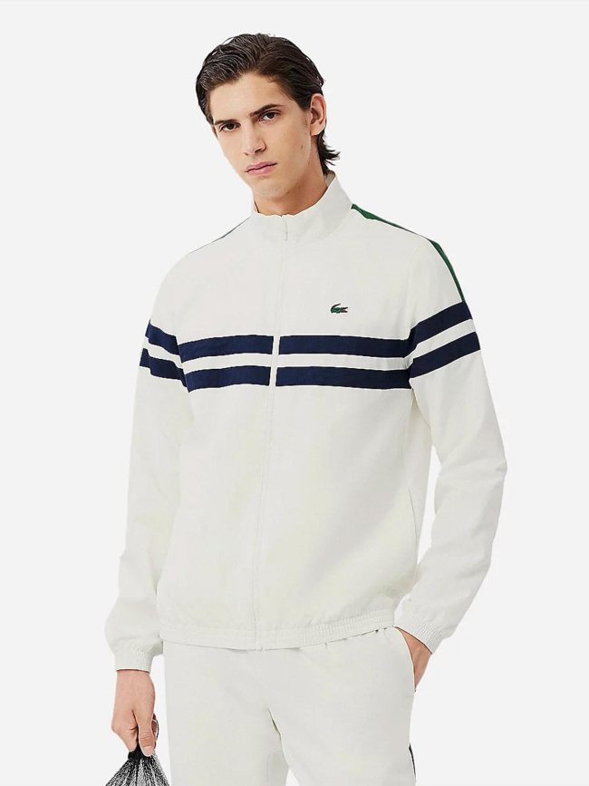 Ensemble survêtement tennis imprimé blanc homme - Lacoste