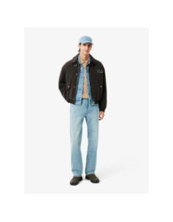 Polo regular fit en coton mélangé marron clair homme - Lacoste