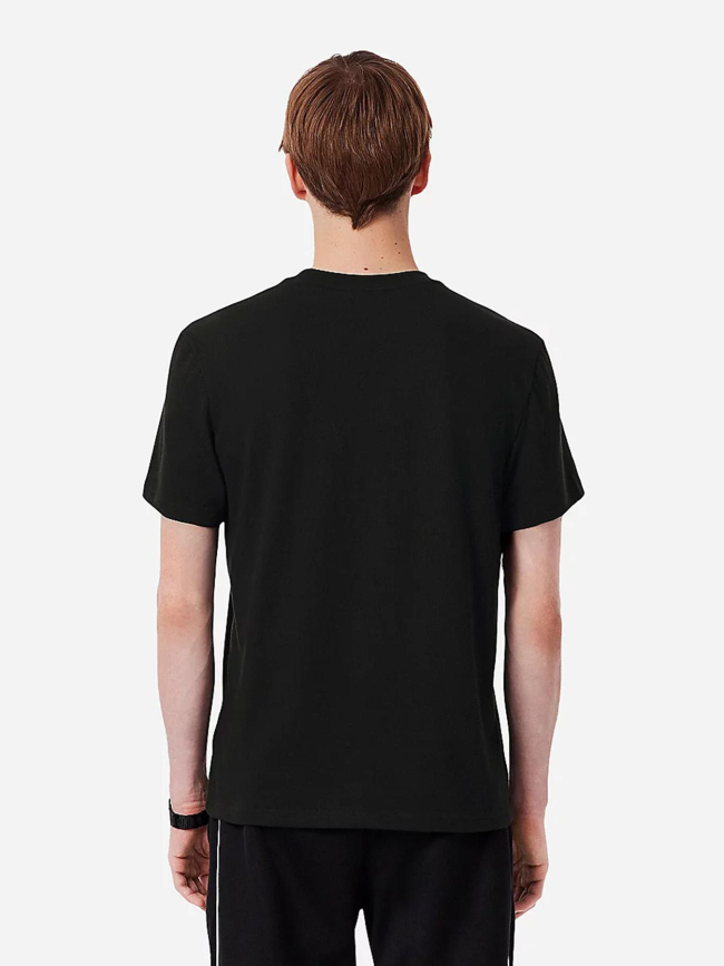 T-shirt à manches courtes urban grand logo noir homme - Lacoste