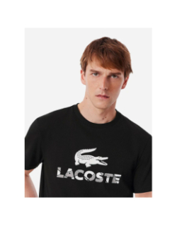 T-shirt à manches courtes urban grand logo noir homme - Lacoste