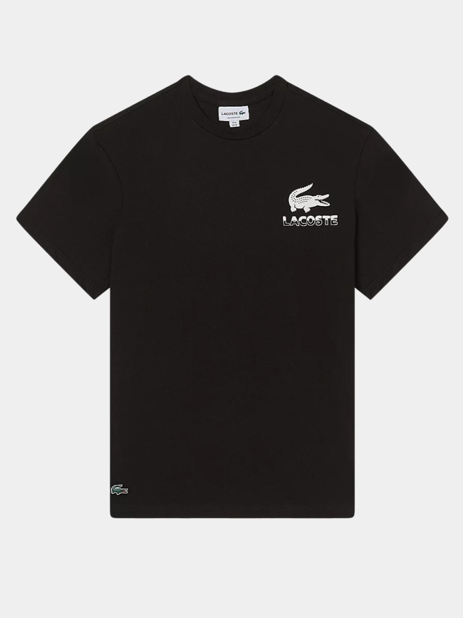 T-shirt à manches courtes urban petit logo noir homme - Lacoste