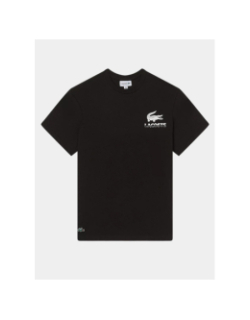 T-shirt à manches courtes urban petit logo noir homme - Lacoste