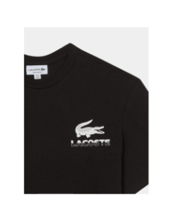 T-shirt à manches courtes urban petit logo noir homme - Lacoste