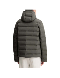 Doudoune matelassée compressible logo gaufré gris homme - Calvin Klein