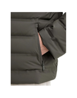 Doudoune matelassée compressible logo gaufré gris homme - Calvin Klein