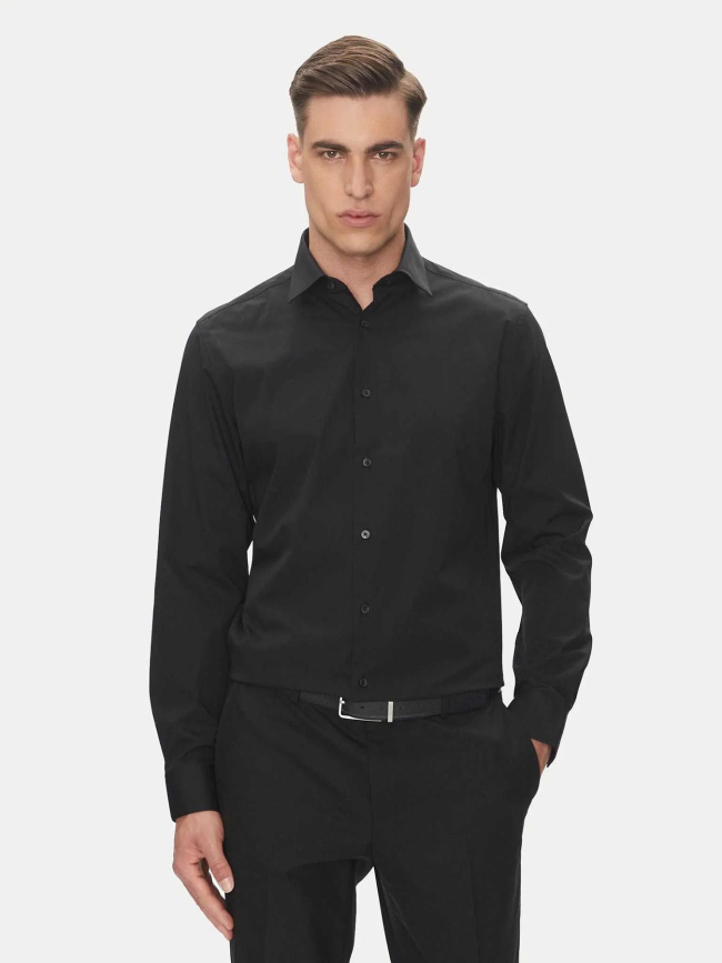 Chemise regular poplin noir homme - Calvin Klein
