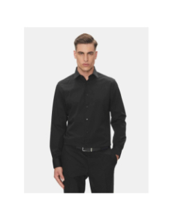 Chemise regular poplin noir homme - Calvin Klein