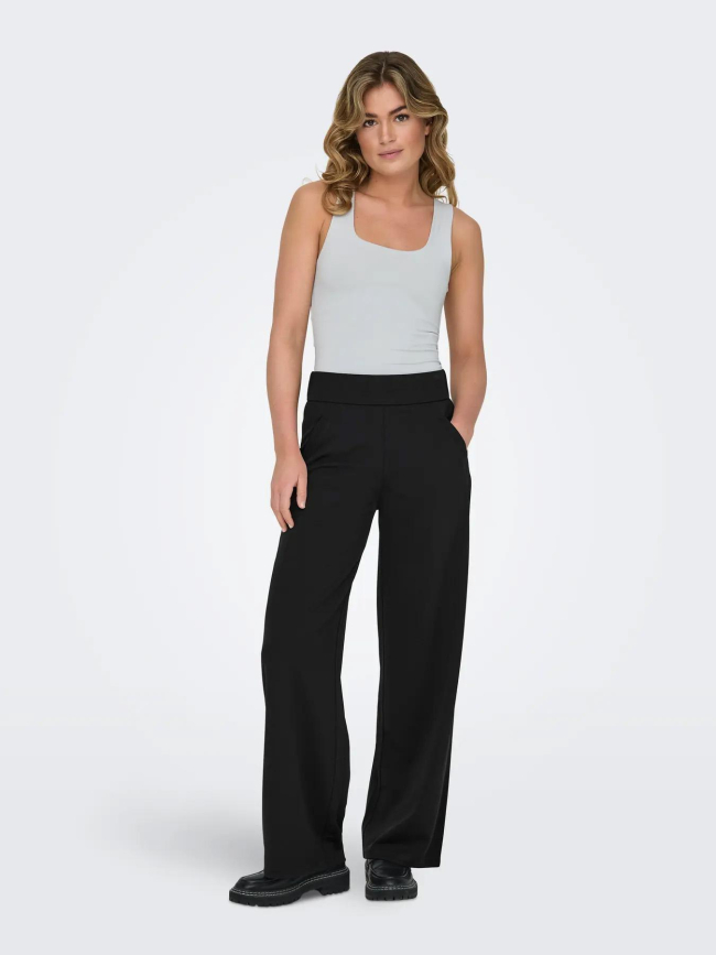 Pantalon large louisville catia noir femme - Jdy