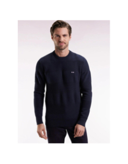 Pull à col rond brighthoney bleu marine homme - Eden Park