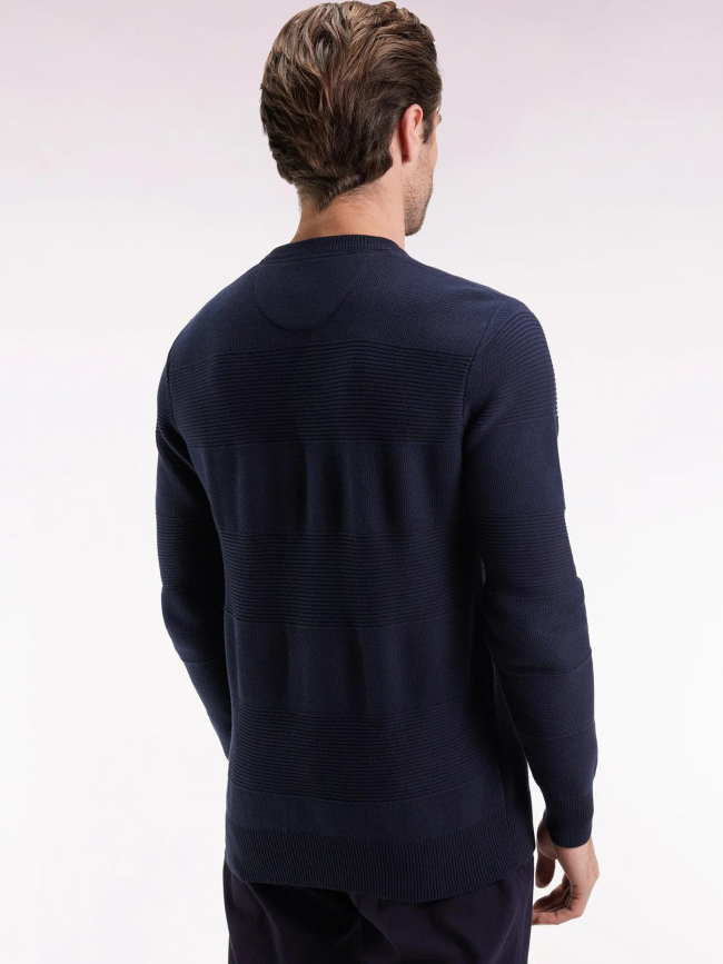 Pull à col rond brighthoney bleu marine homme - Eden Park
