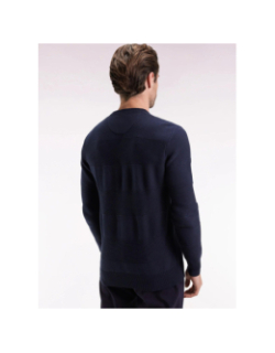 Pull à col rond brighthoney bleu marine homme - Eden Park
