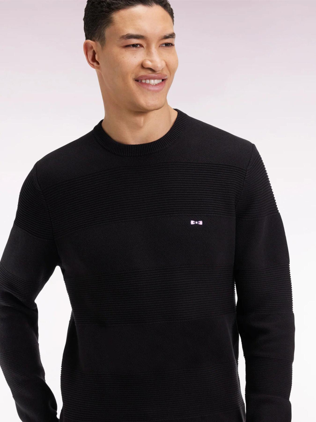 Pull à col rond brighthoney noir homme - Eden Park