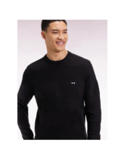 Pull à col rond brighthoney noir homme - Eden Park