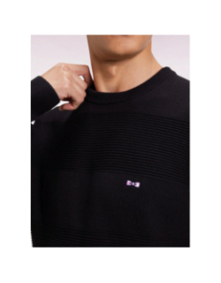 Pull à col rond brighthoney noir homme - Eden Park