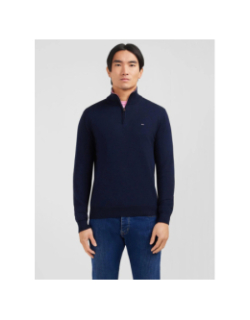 Pull col camionneur en coton épais bleu marine homme - Eden Park