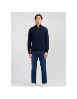 Pull col camionneur en coton épais bleu marine homme - Eden Park