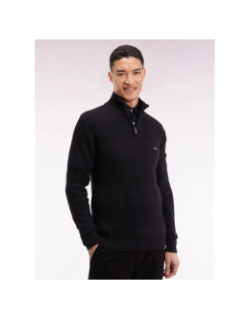 Pull à col zippé brighthoney noir homme - Eden Park