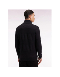 Pull à col zippé brighthoney noir homme - Eden Park