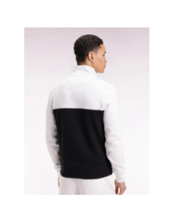 Sweat à col zippé corsaire noir et blanc homme - Eden Park