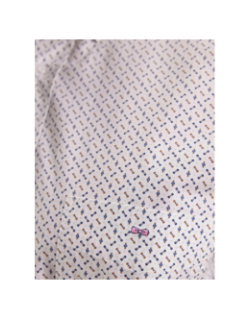 Chemise en coton à motif noeud papillon blanc homme - Eden Park