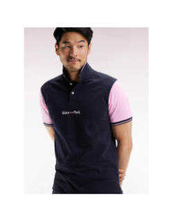 Polo à manches courtes hasparren bleu marine homme - Eden Park