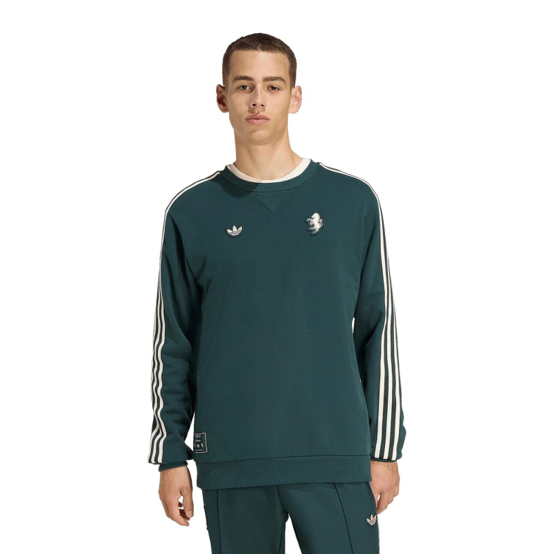 Sweat à col rond juventus terrace icons vert homme - Adidas