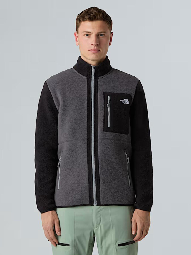 Veste en polaire zippée yumiori noir et gris homme - The North Face