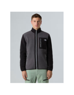 Veste en polaire zippée yumiori noir et gris homme - The North Face