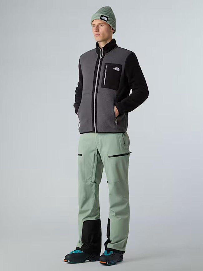 Veste en polaire zippée yumiori noir et gris homme - The North Face