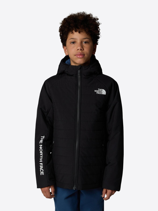 Doudoune à capuche never stop noir enfant - The North Face