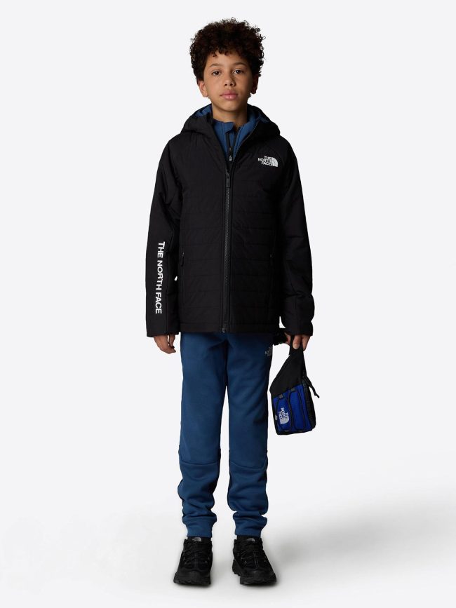 Doudoune à capuche never stop noir enfant - The North Face