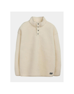 Sweat sherpa à col montant s-cliff blanc homme - Teddy Smith