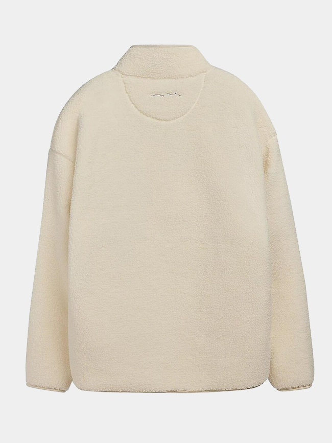 Sweat sherpa à col montant s-cliff blanc homme - Teddy Smith